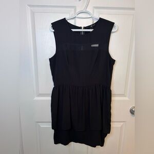 H&M Black High Low Dress